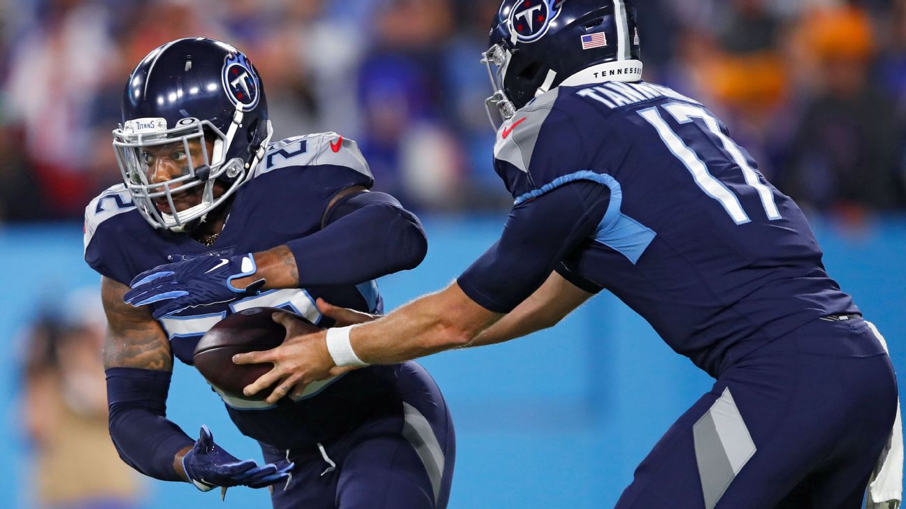 Henry runs for TD, throws for score as Tennessee Titans rout