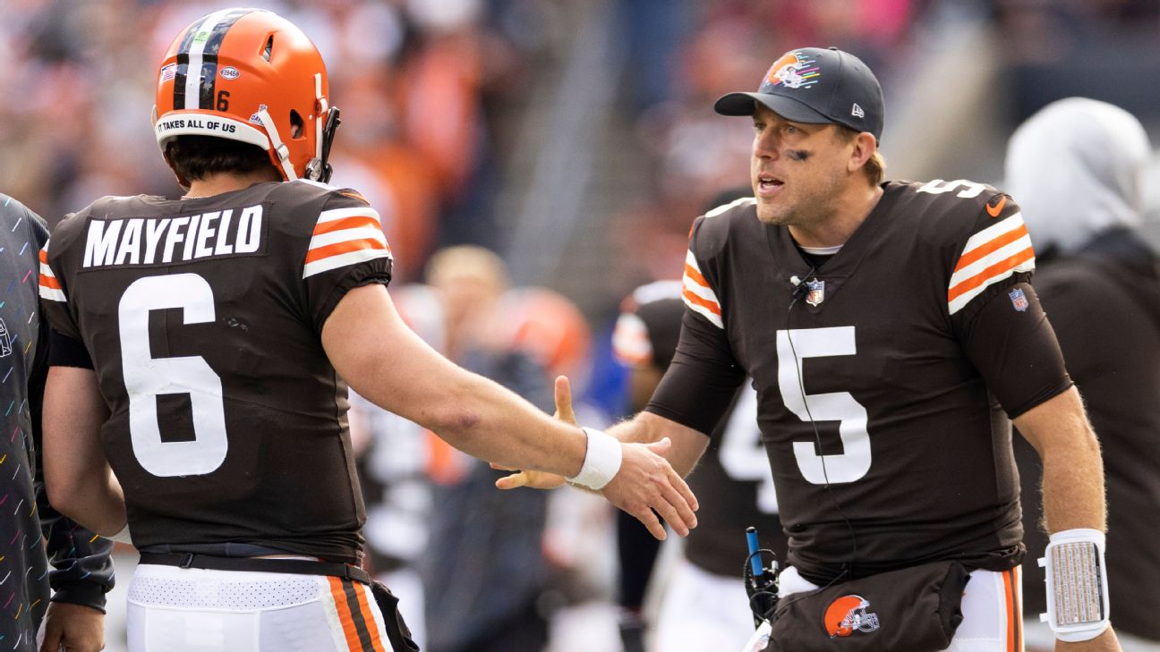 Source Cleveland Browns QBs Baker Mayfield, Case Keenum don't clear