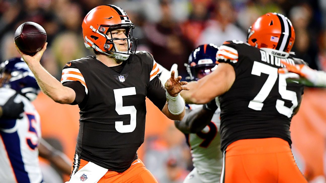 Cleveland Browns to start Case Keenum vs. Denver Broncos, QB Baker