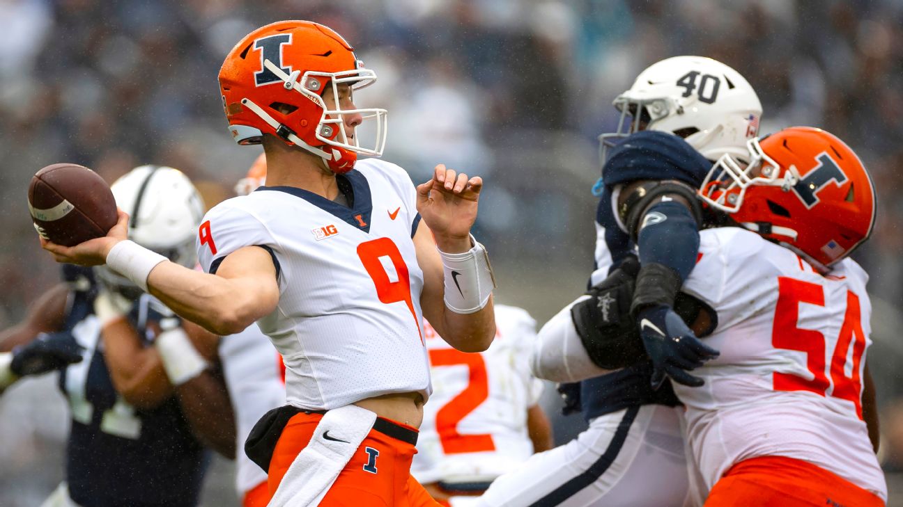 Illinois outlasts No. 7 Penn State in record-breaking nine overtimes – NBC  Sports Chicago