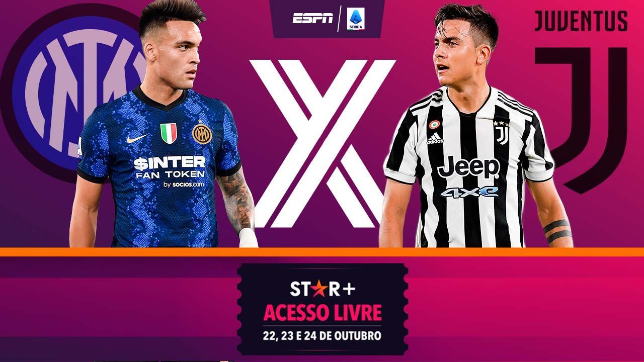 Juventus x Inter de Milão: saiba onde assistir ao jogo do Italiano