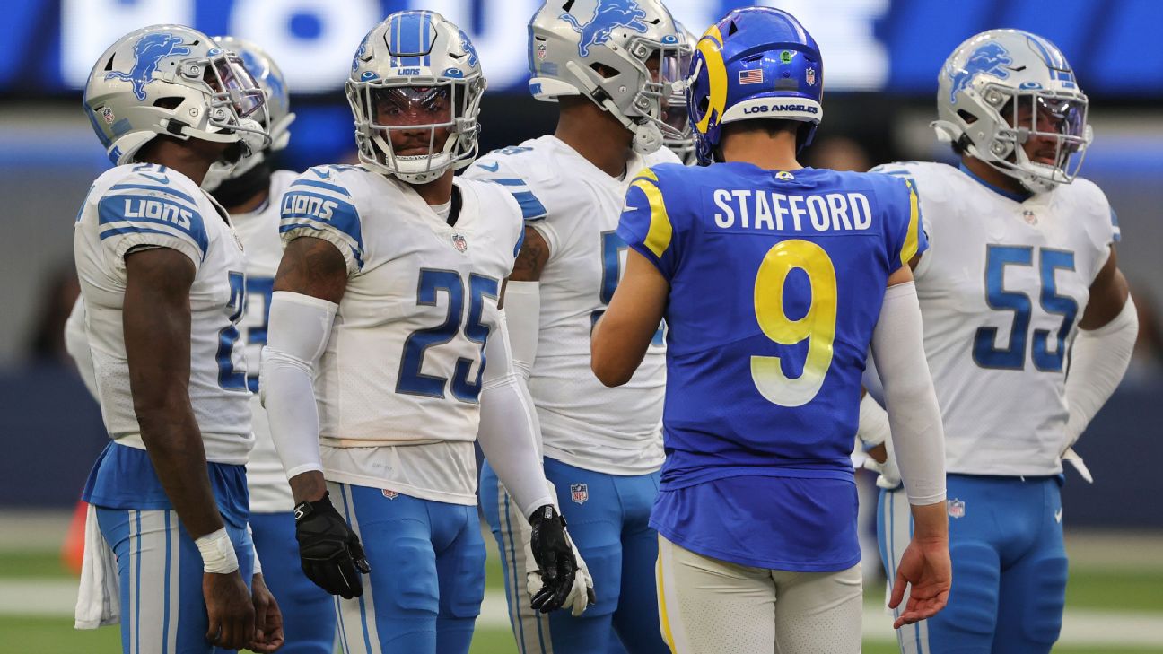 Stafford: 'It was humbling' seeing his Lions jersey at Sofi Stadium – The  Oakland Press