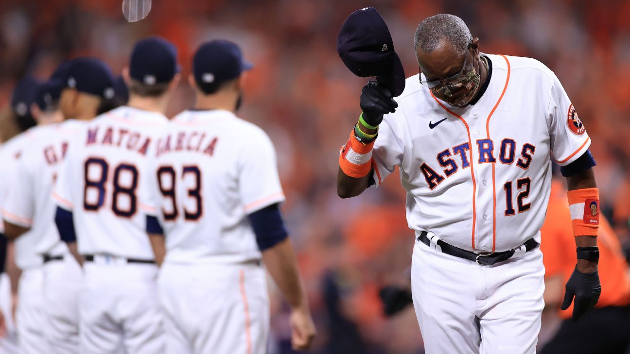 Dusty Baker drives Astros by forming bonds with his players