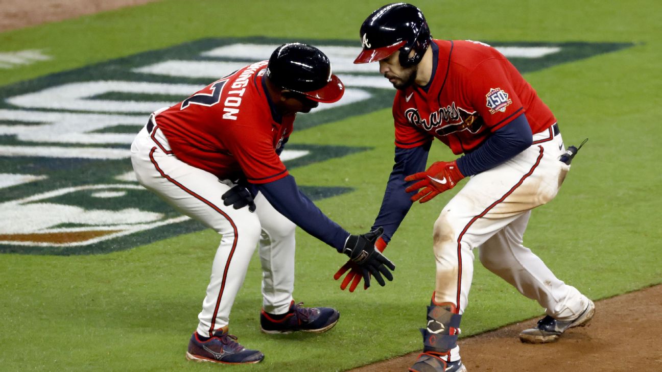 MLB on X: The @Braves take 2 out of 3 from the Rangers in the battle of  first-place teams.  / X