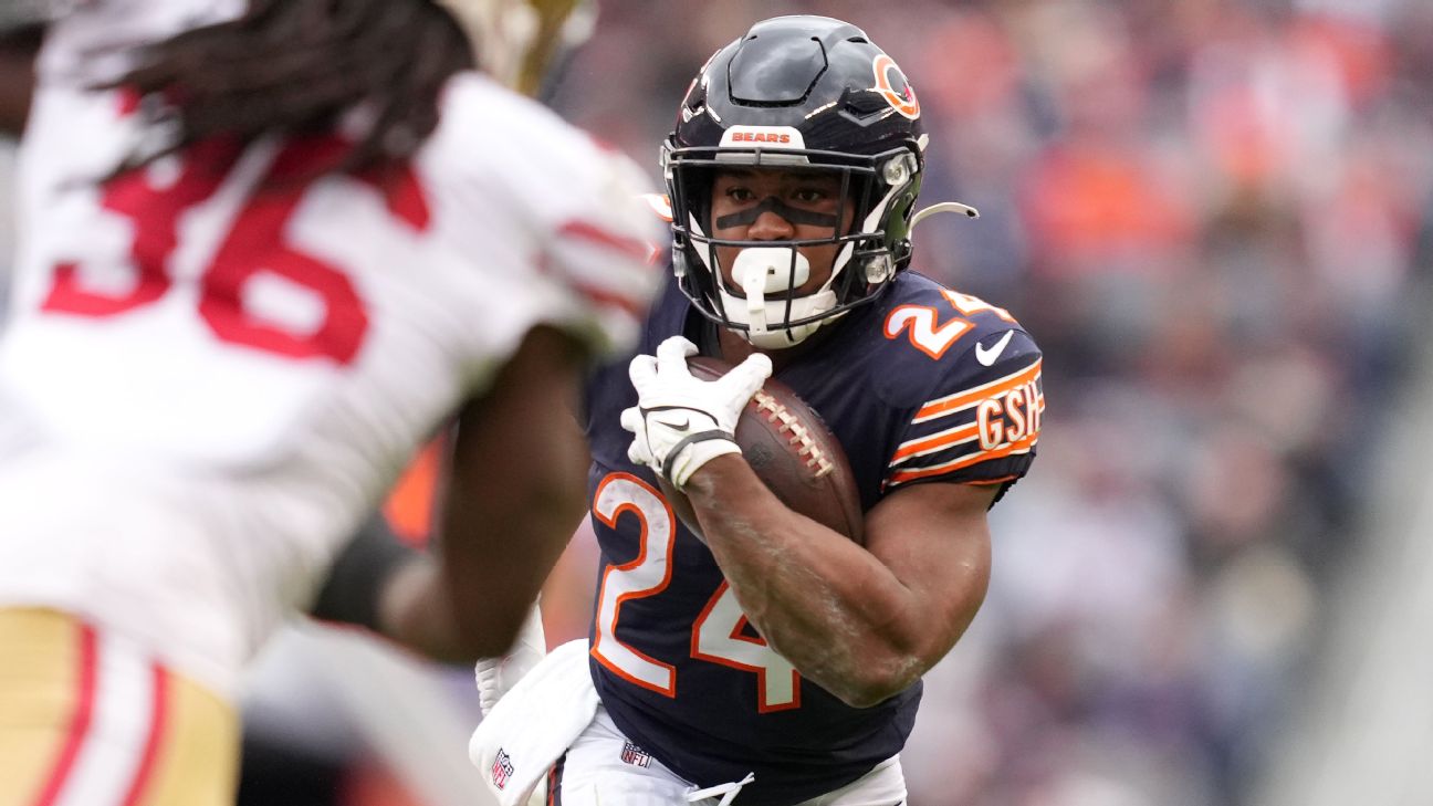 Khalil Herbert - Chicago Bears Running Back - ESPN