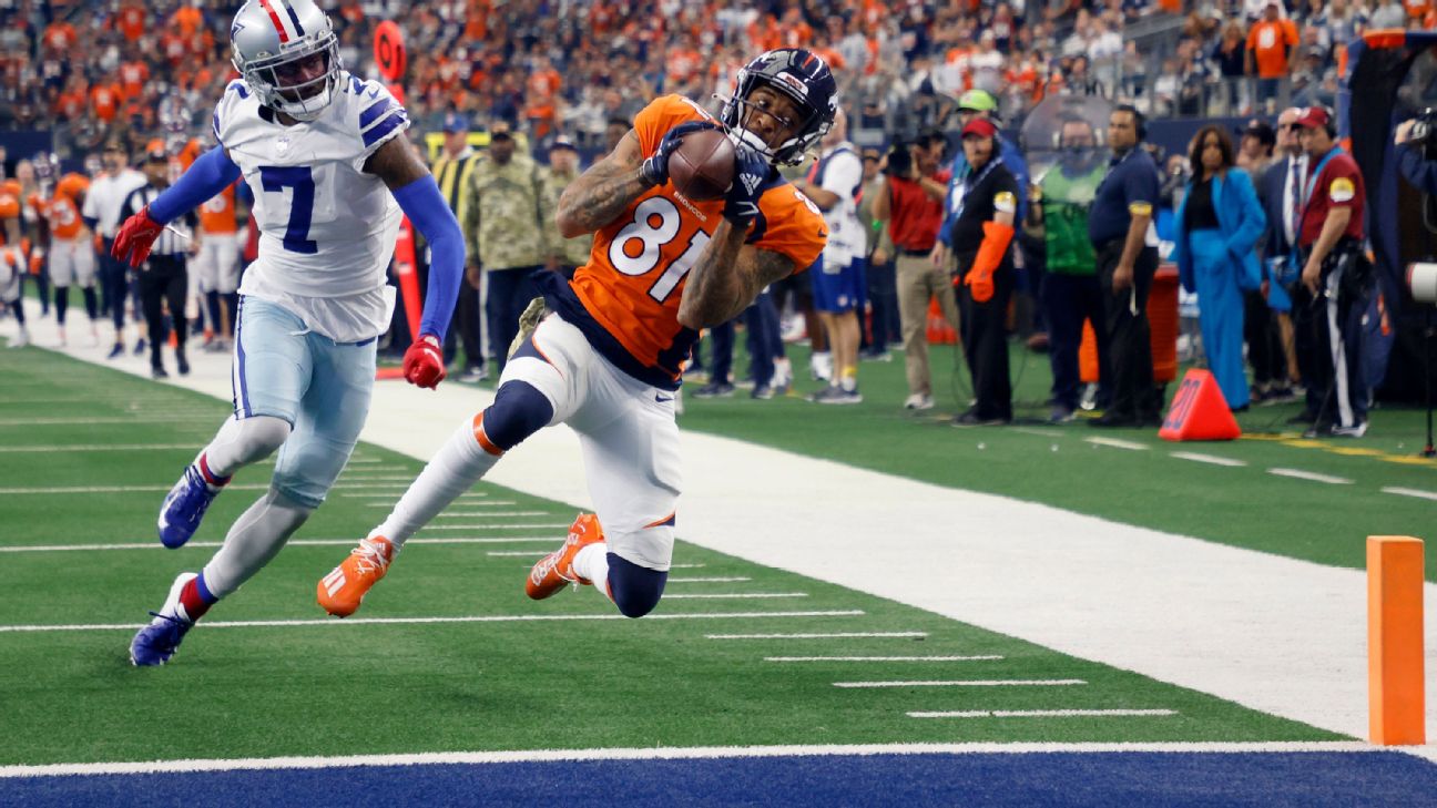 Broncos Wide Receiver Tim Patrick Scores Sixth Touchdown Of 2020