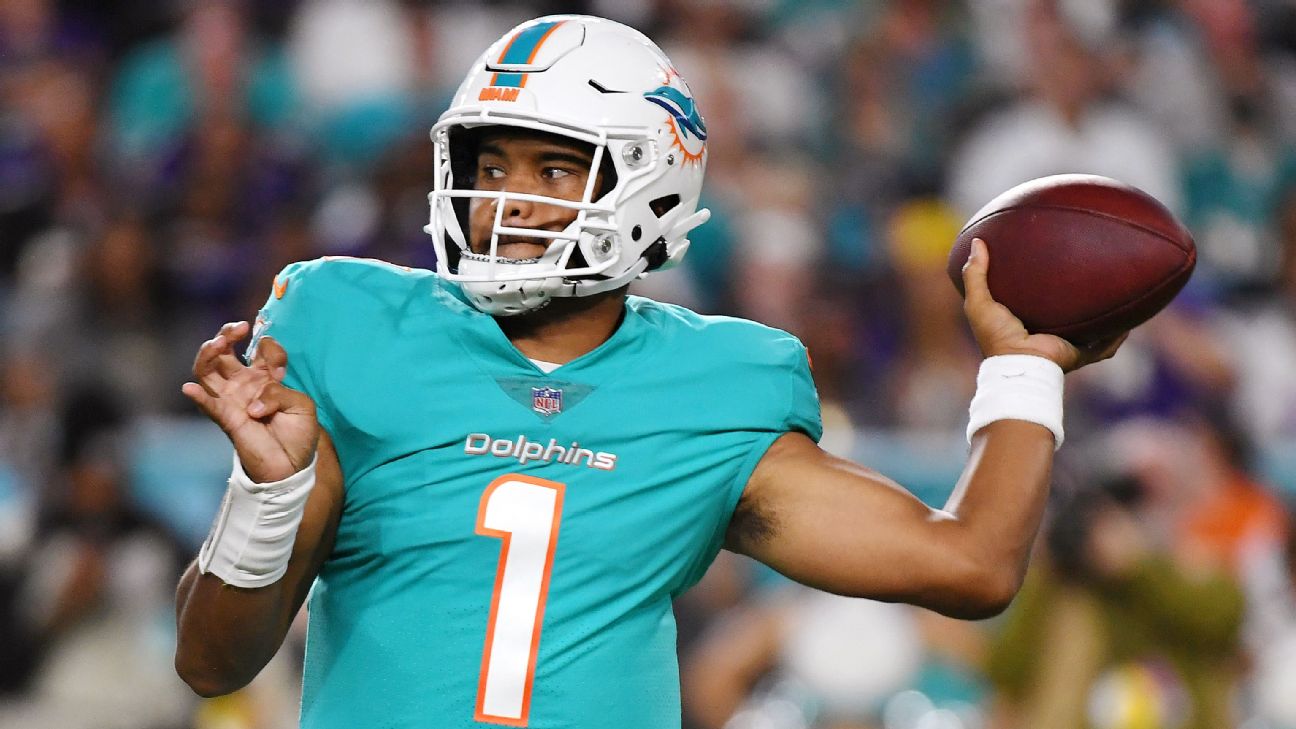 Miami Dolphins coach Brian Flores expects QB Tua Tagovailoa to