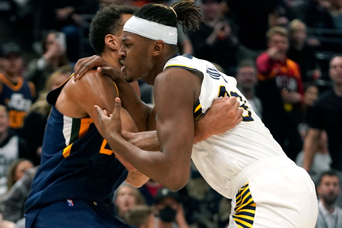Rudy Gobert y Mlies Turner, entre los cuatro multados del Jazz y Pacers -  ESPN, image size:1296x864