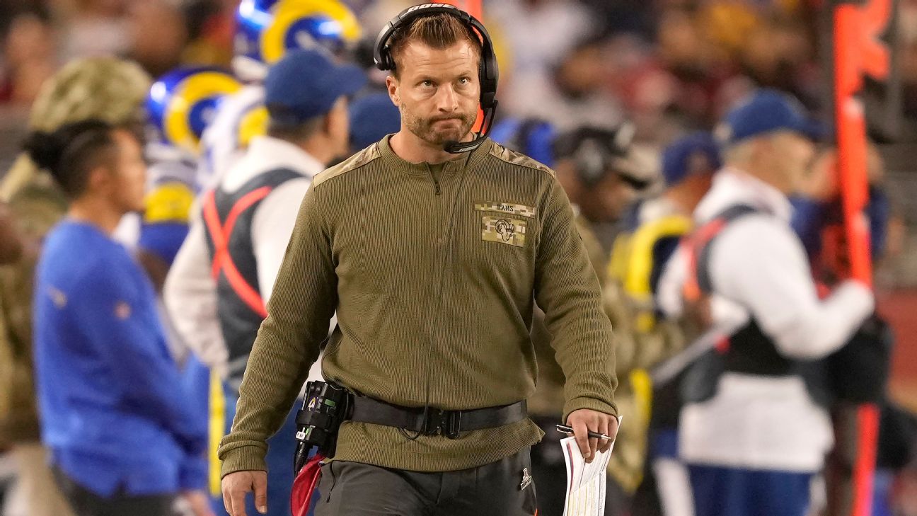 Sean McVay on Los Angeles Rams losing 2 straight - 'I choose to