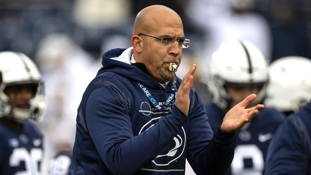 Penn State football coach James Franklin optimistic about program after ...