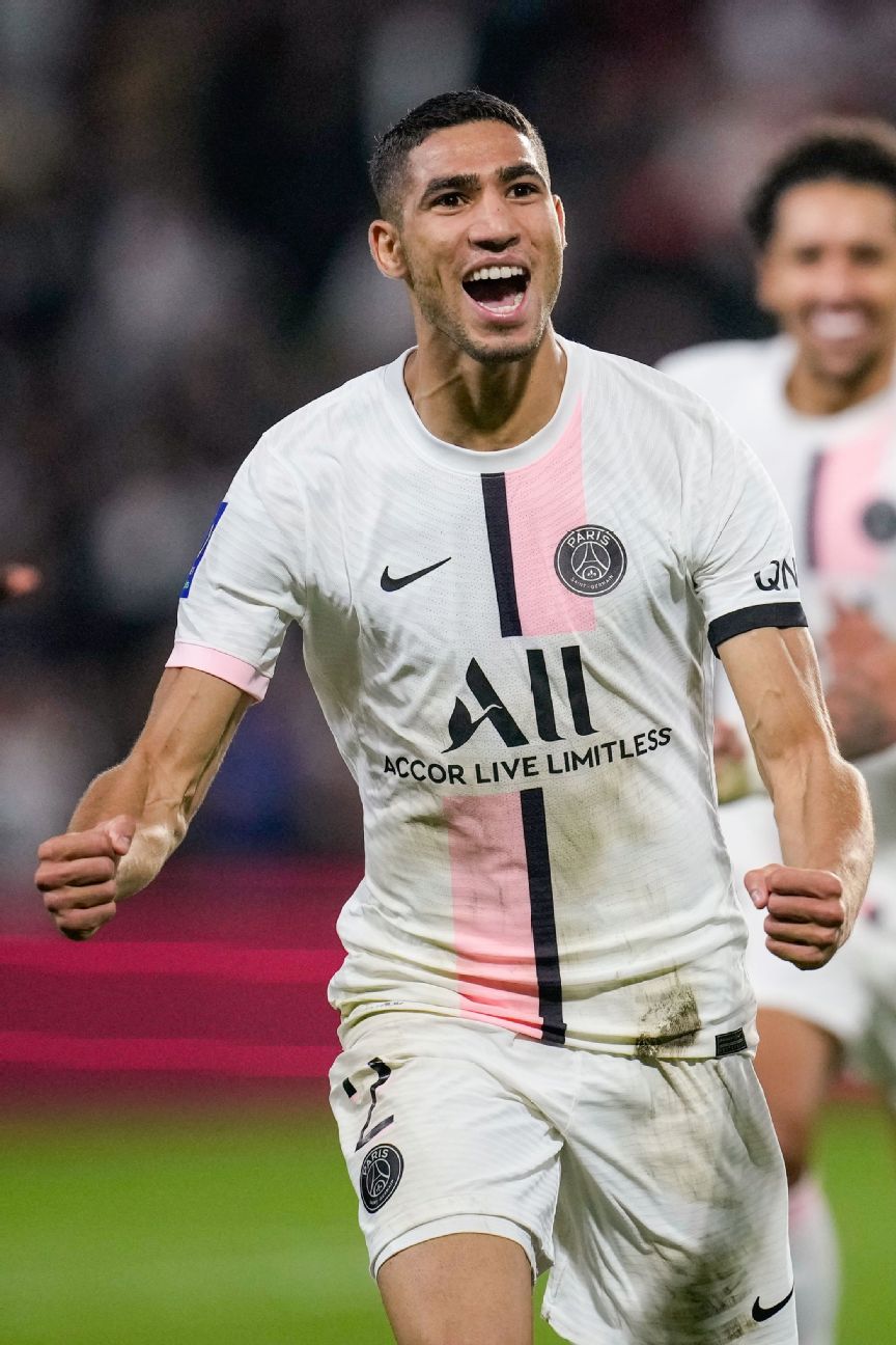 PARIS, FRANCE - JUNE 3: Achraf Hakimi of Paris Saint-Germain in new nike kit  for season 2023/24 during the Ligue 1 match between Paris Saint-Germain a  Stock Photo - Alamy