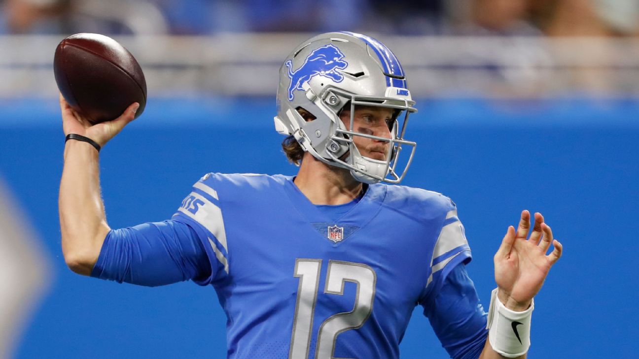 Report: Lions QB Jared Goff 'unlikely' to play on Thanksgiving vs