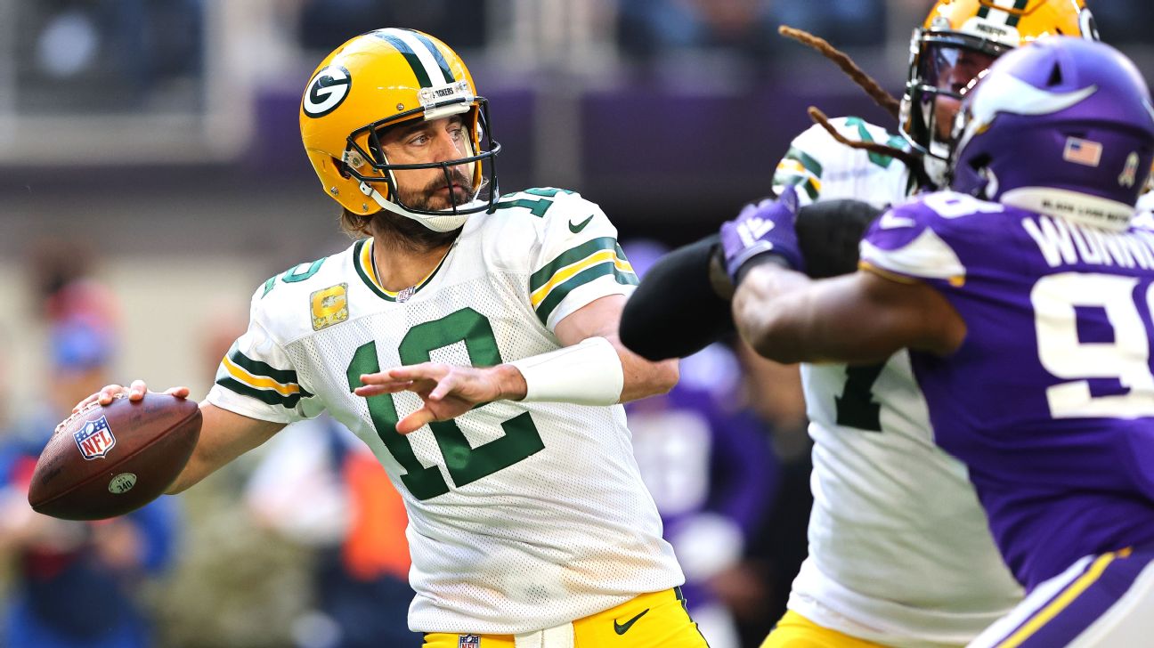 Packers QB Aaron Rodgers (toe) will start vs. Vikings