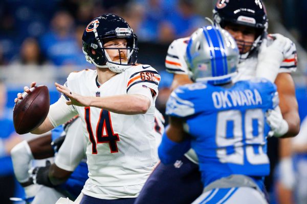Bears to start Dalton at QB with Fields still ailing