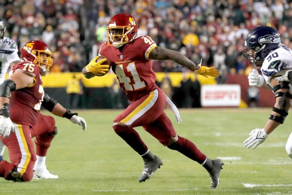 WFT's Collins, McKissic out Sunday vs. Raiders