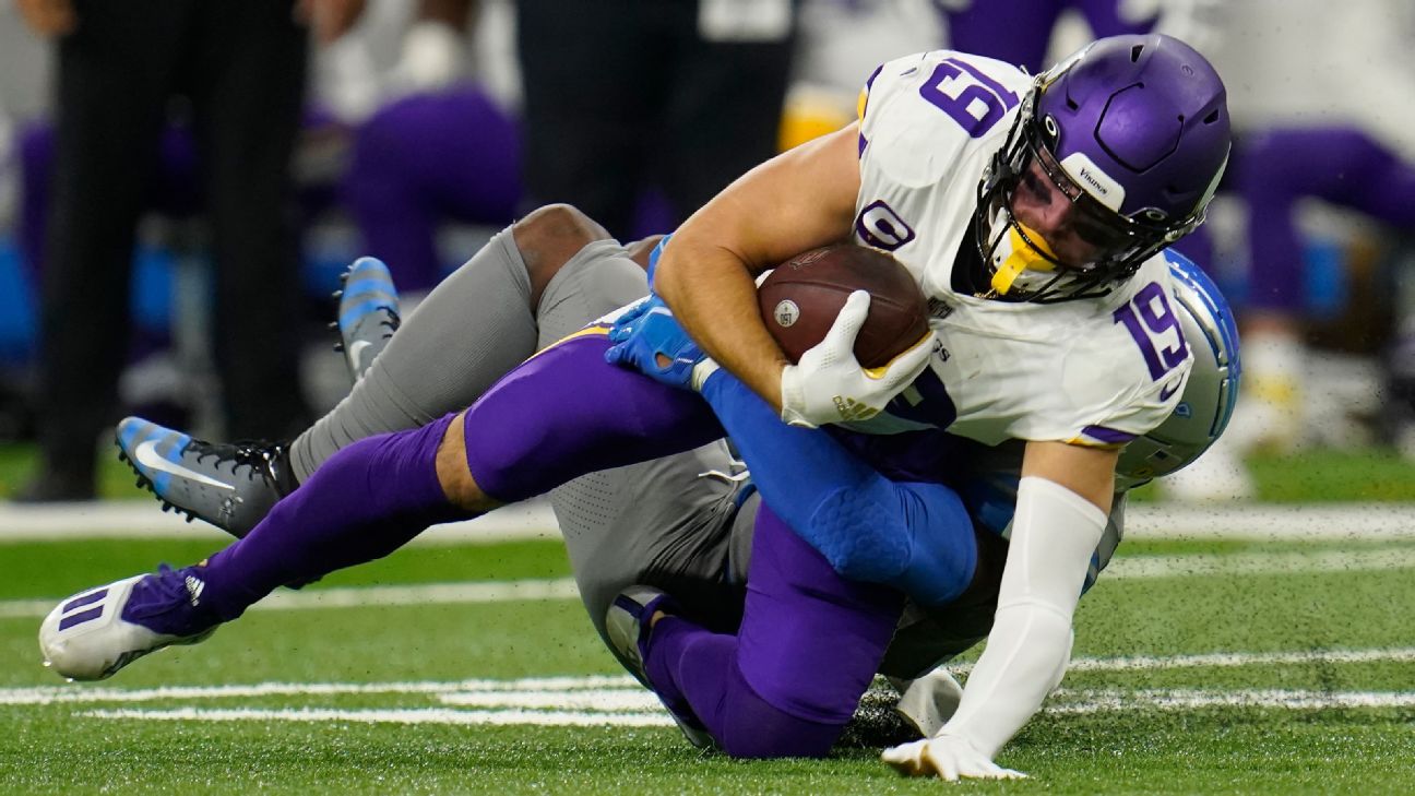 Ankle injury pulls Jackson from Vikings' Saturday matchup