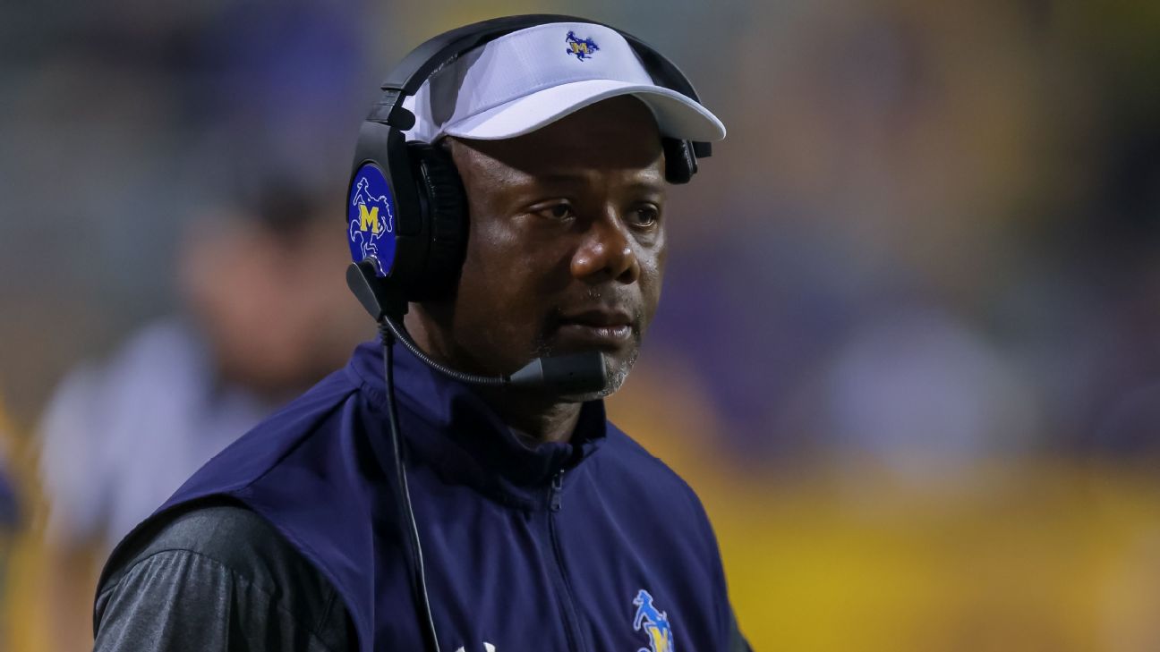<a href="https://www.espn.com/college-football/story/_/id/46763422/lsu-interim-wilson-living-moment-dream-opportunity" target="_blank">LSU interim living in moment despite ‘dream’ job</a>