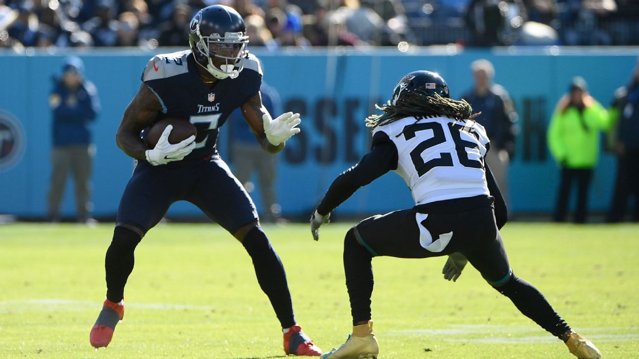 Julio Jones practices with Tennessee Titans for the first time