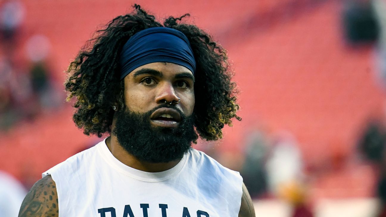 Cowboys vs. Bears inactives: Ezekiel Elliott, Noah Brown