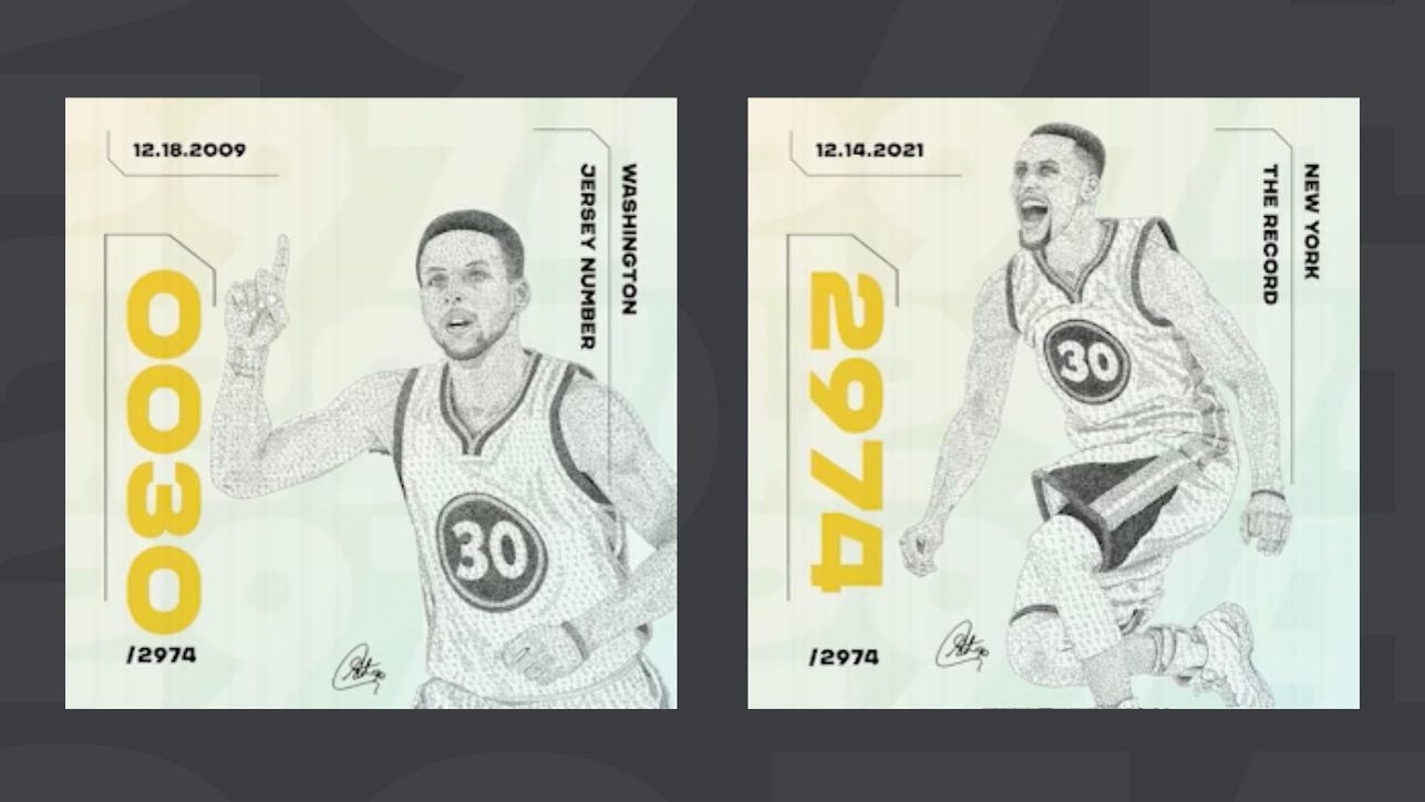 Golden State Warriors' Stephen Curry launches '2974' NFT