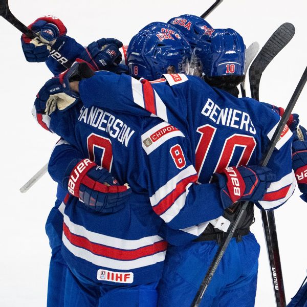 U.S. opens defense at world juniors with victory