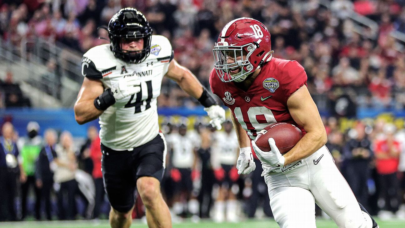 Patriots hold Pre-Draft Visit with Alabama WR's John Metchie and Slade  Bolden