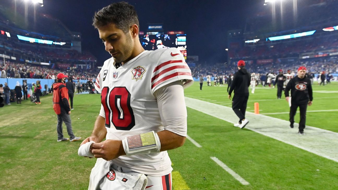 Raiders' Garoppolo is in concussion protocol, putting his start for game in  question - ABC News