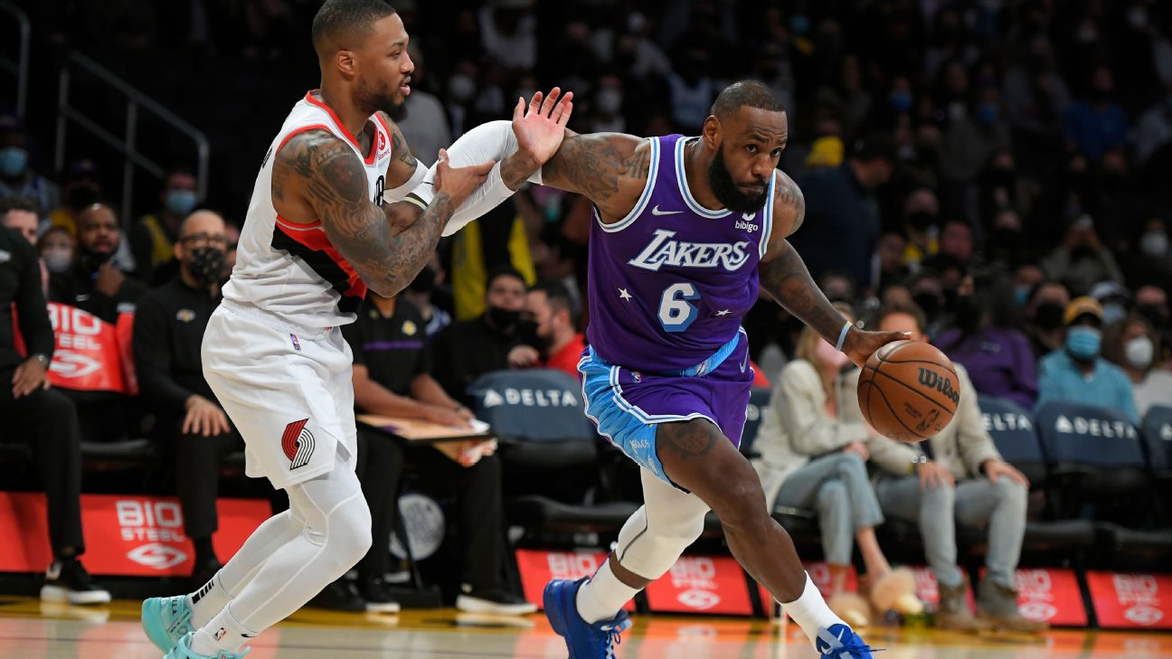 Los Angeles Lakers' LeBron James scores seasonhigh 43 in blowout win