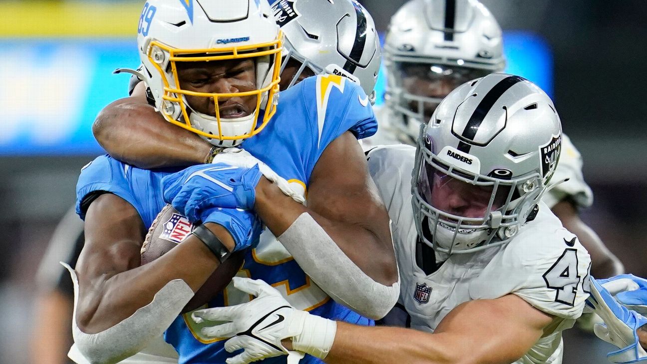 NFL elige Chargers vs. Raiders como partido que cierra la