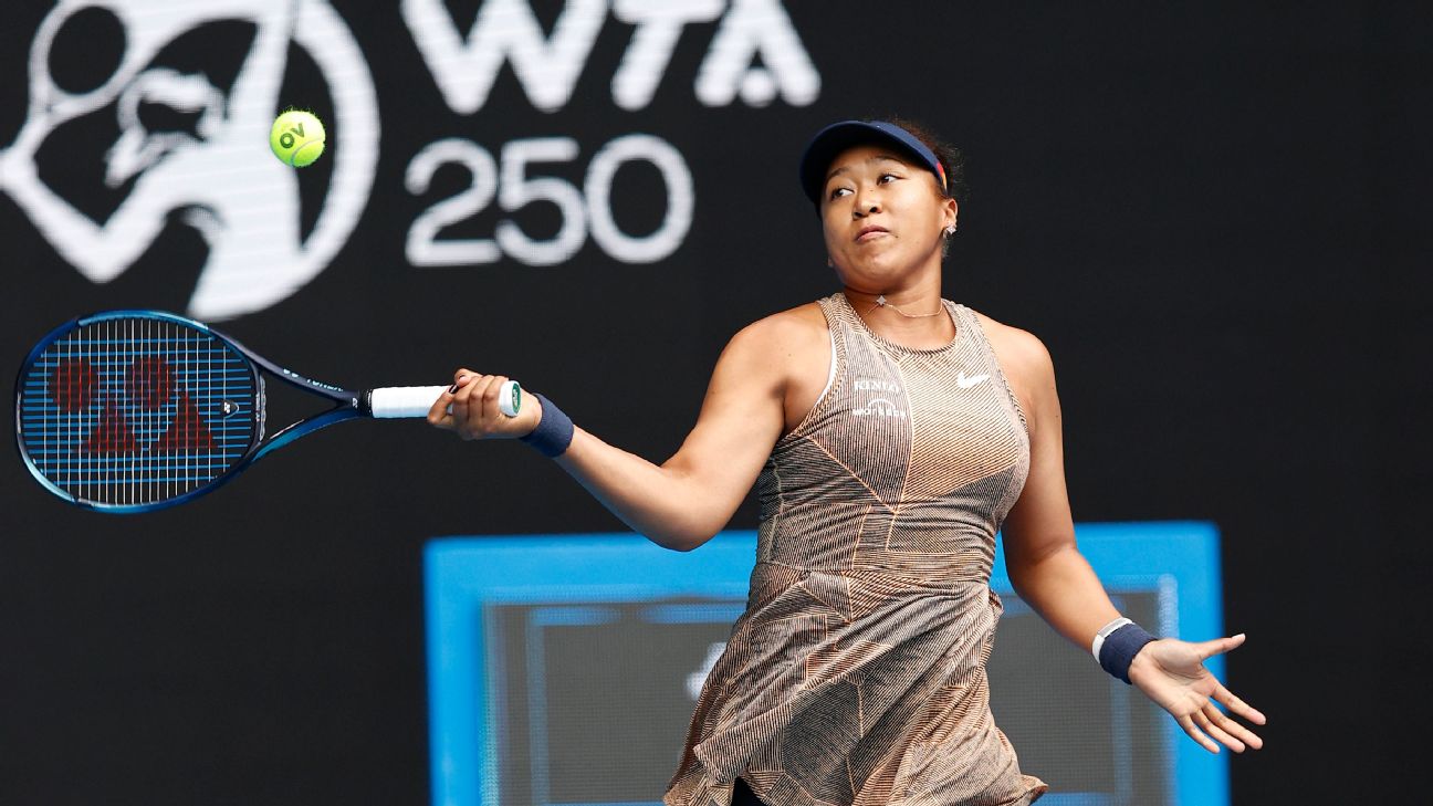Naomi Osaka opens her 2022 tennis season with win over Alize Cornet in Australian Open tuneup tournament