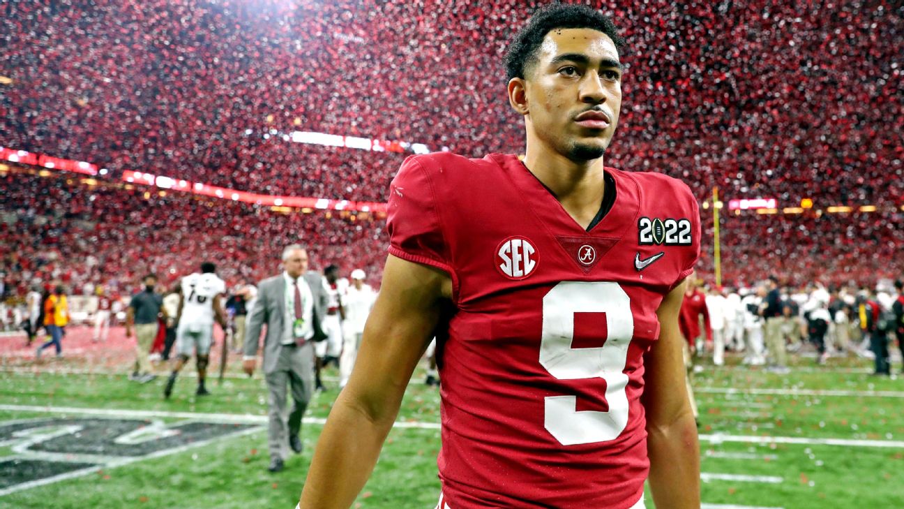 That's on me' - QB Bryce Young shoulders blame for Alabama Crimson Tide's  inability to finish drives in CFP title game loss