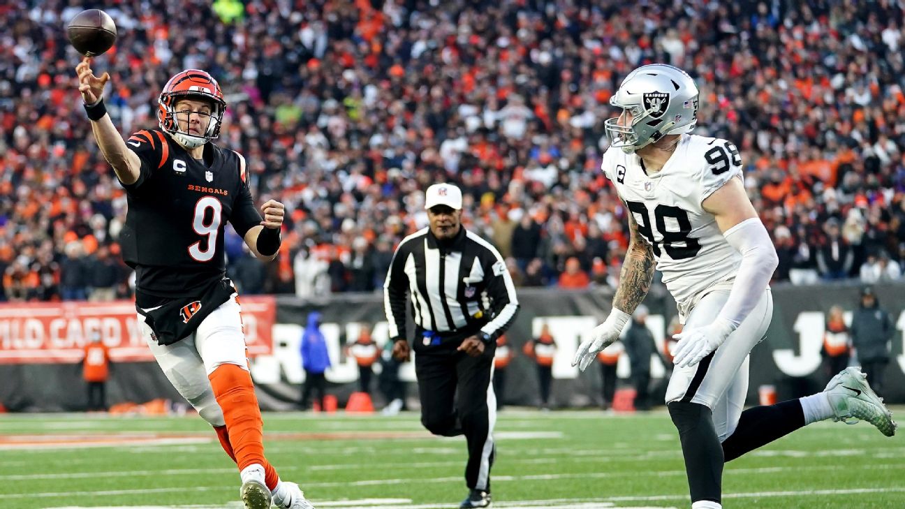 Bengals defeat Raiders for first playoff win since 1991