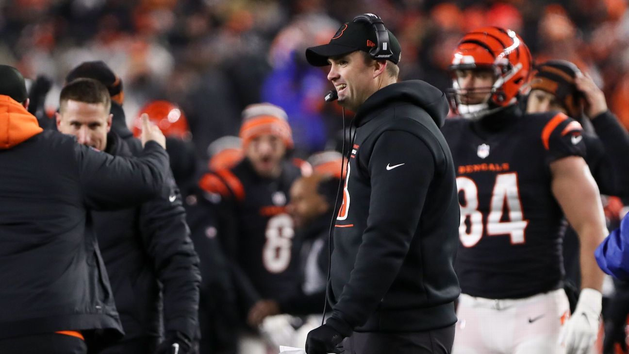 Final game ball from Bengals AFC win delivered by Coach Zac Taylor