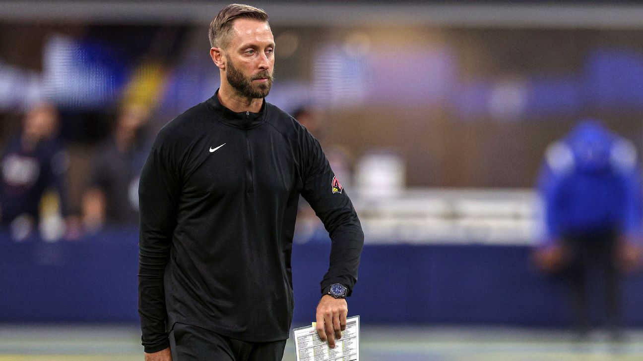 Arizona Cardinals coach Kliff Kingsbury, Kansas City Chiefs QB