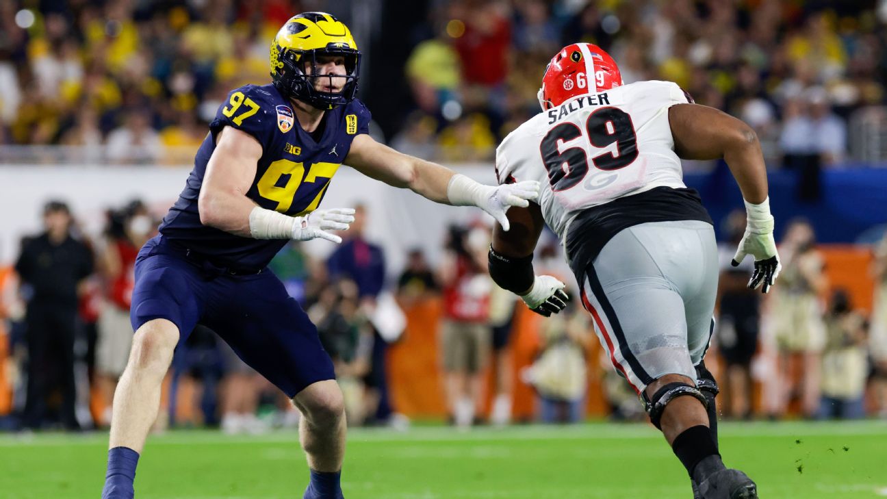 Mel Kiper Jr. unveils the top 10 players on his 'Big Board' for