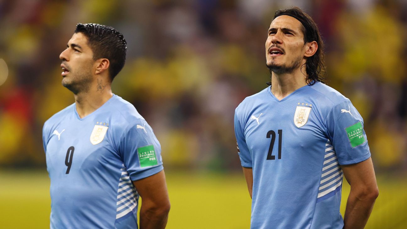 Cavani, Suarez left out of Bielsa's Uruguay squad