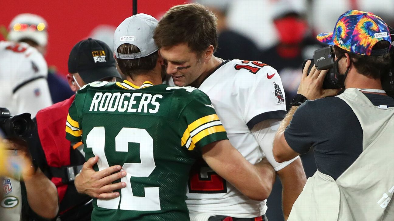 Tom Brady vs Aaron Rodgers tale of the tape: How the two legendary  quarterbacks compare before Bucs vs Packers