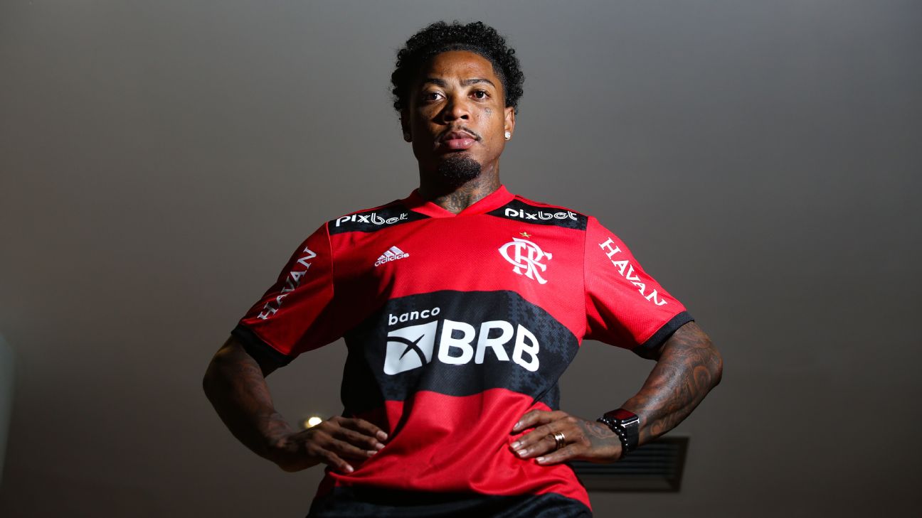 Flamengo anuncia a contratação do atacante Marinho, ex-Santos