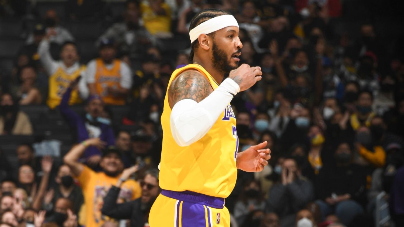 Lakers' Carmelo Anthony Ruled out vs. Clippers with Hamstring Injury, News, Scores, Highlights, Stats, and Rumors