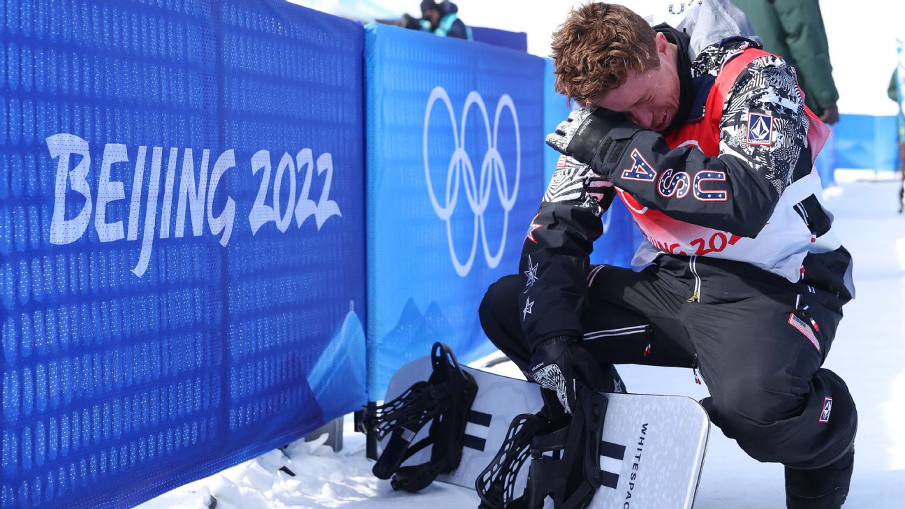 Shaun White: Snowboarding legend crashes out on final Olympic run