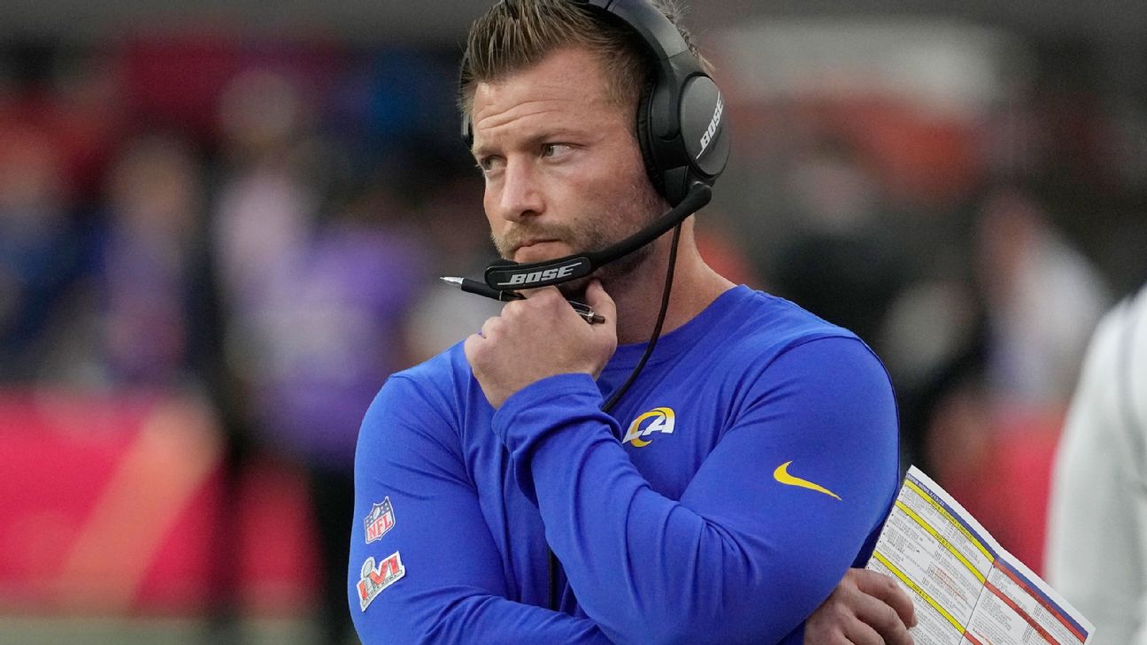 Sean McVay: TV interest 'flattering,' but Rams where 'I want to be'