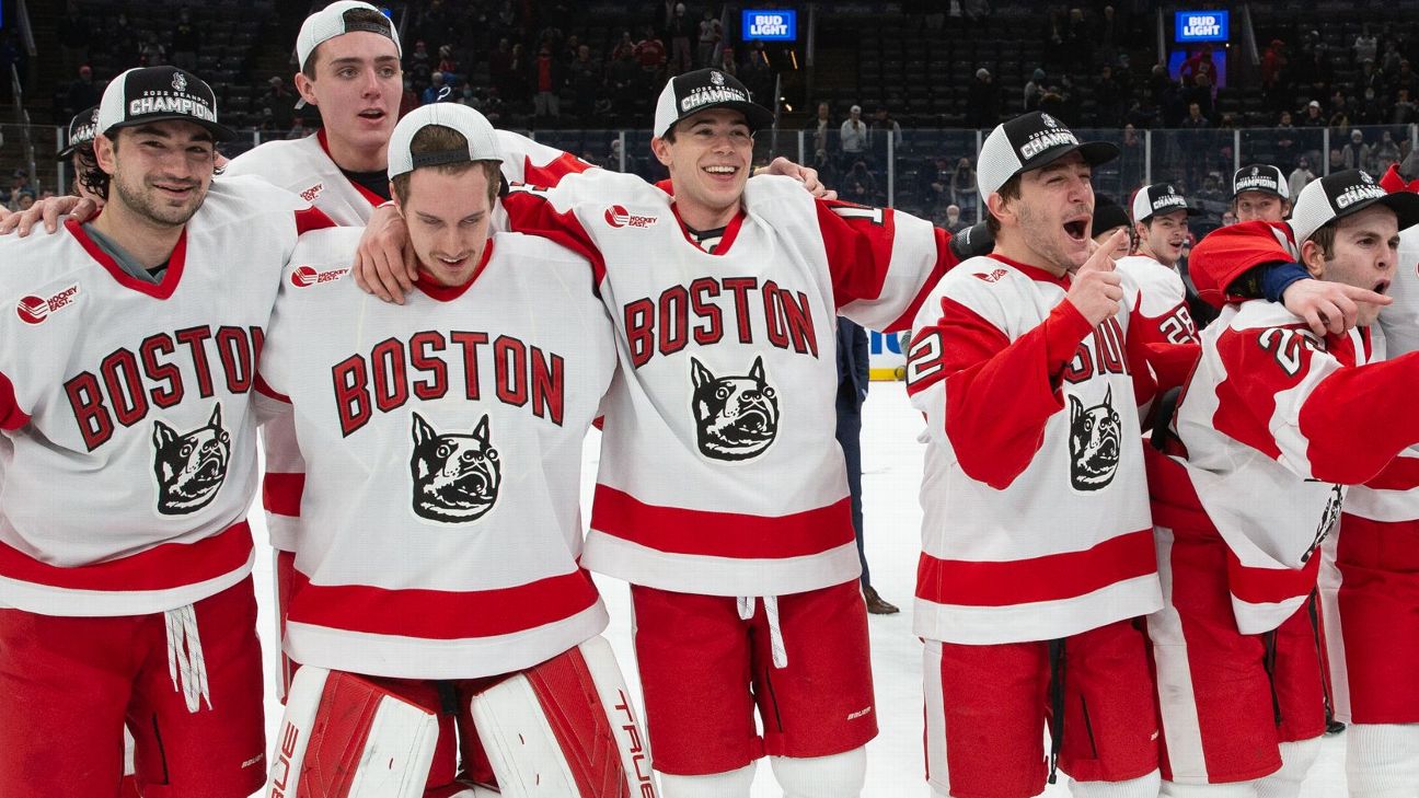 Boston University men's hockey unseats three-time defending Beanpot  champion Northeastern - ESPN
