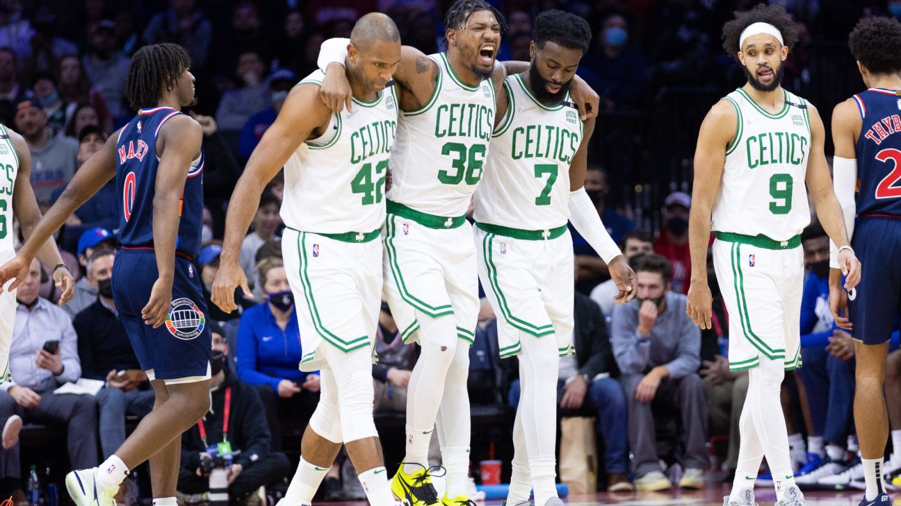 Surging Boston Celtics blow out Philadelphia 76ers but lose Marcus ...