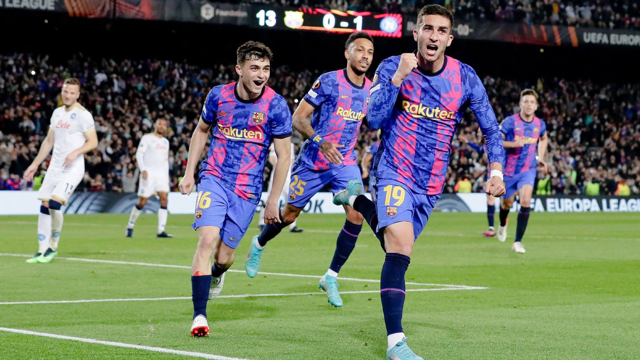 VIDEO SUMMARY: The goal and the best played of the Barça-Napoli (1-1)