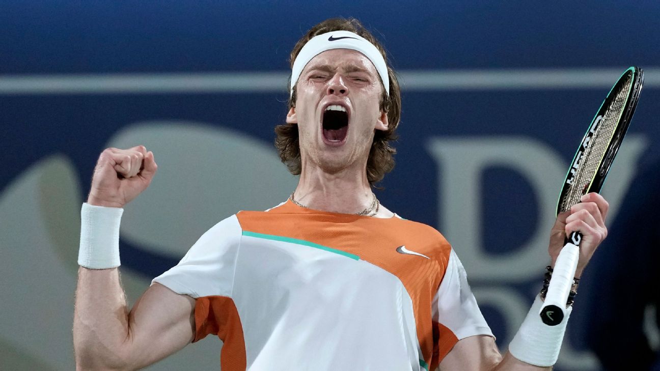 Rublev reiterates anti-war message in Dubai