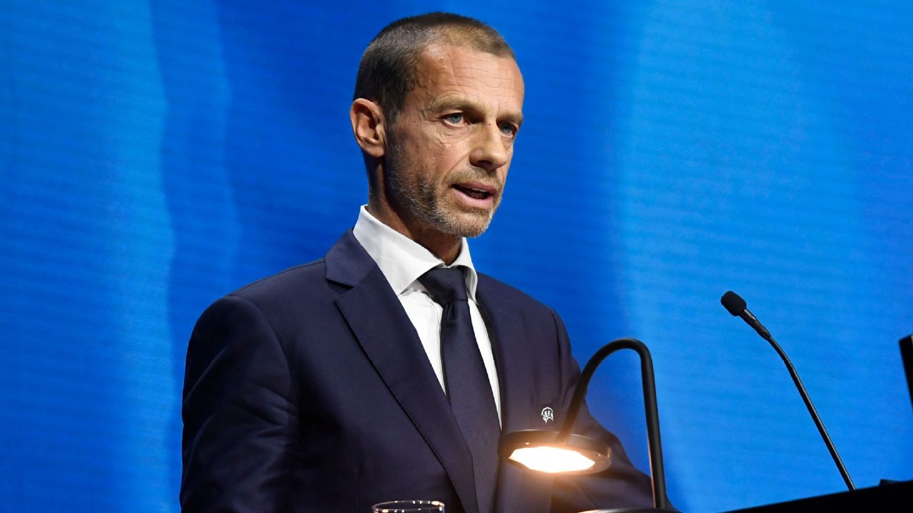 UEFA chief slams ESL rebels for plans 'during war'
