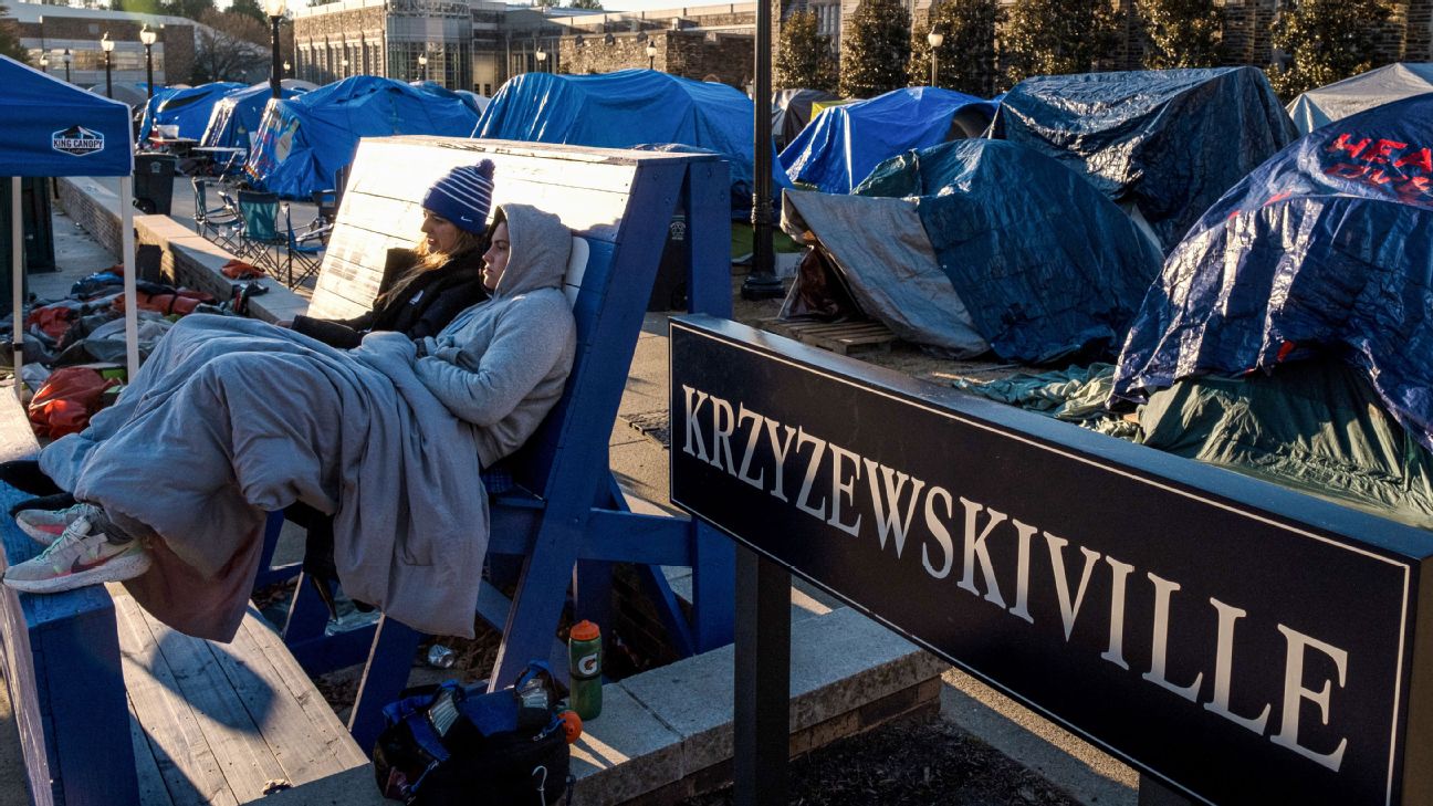 32 days in Krzyzewskiville - Camping with the 'Crazies' ahead of Coach K's  home finale