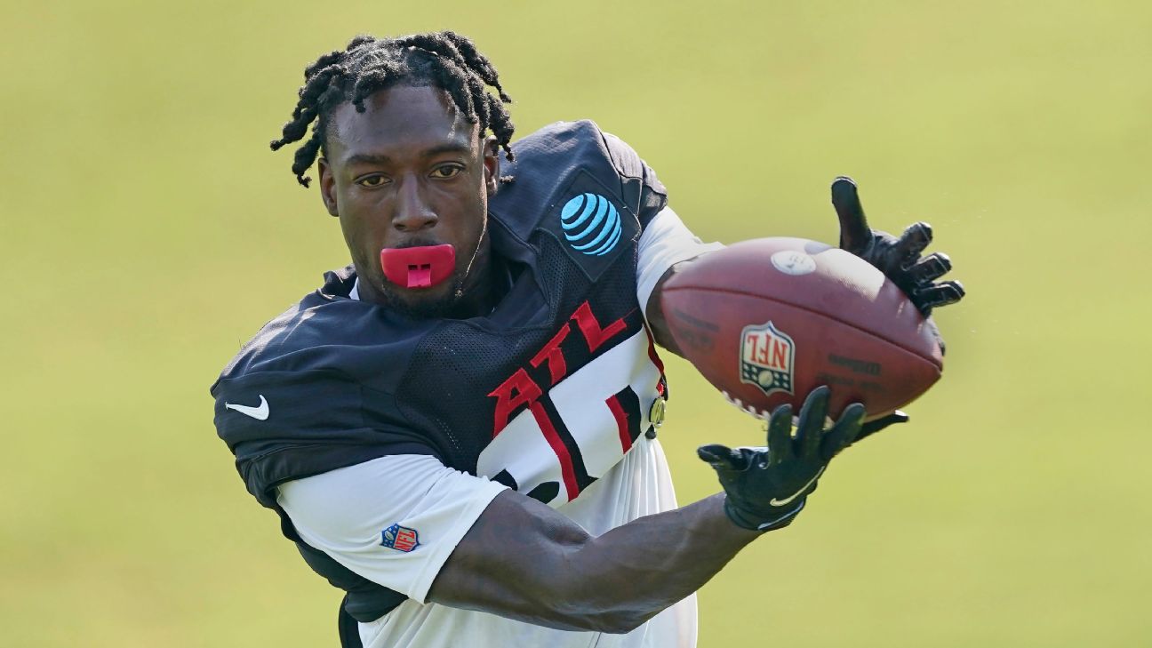 Ridley held out of Falcons' practice with foot injury