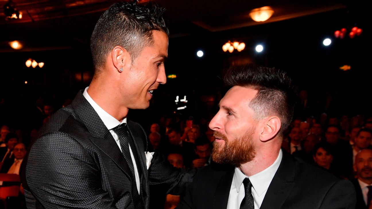 Imagem tornou-se viral, mas Ronaldo e Messi estiveram mesmo juntos