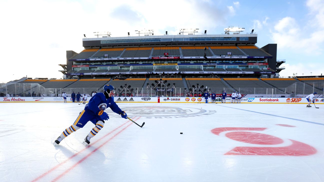 Rangers have fun in the sun during Winter Classic practice in